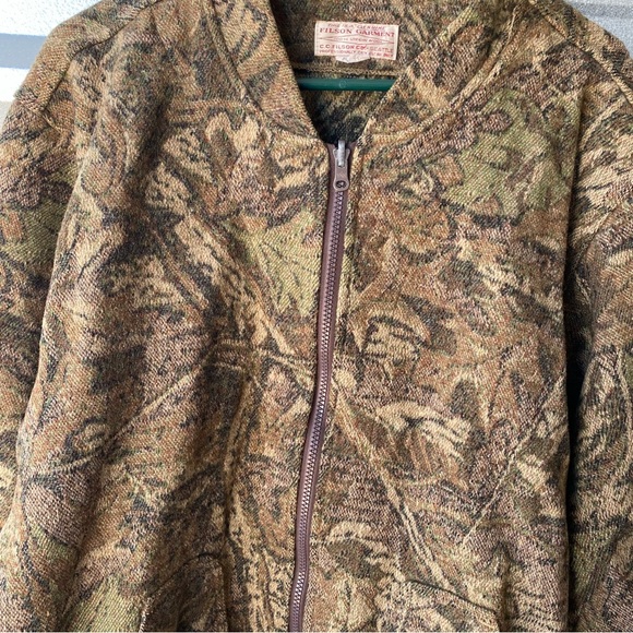 Filson 100% Wool Camo Zip Up Timber jacket Vintage - Picture 3 of 11
